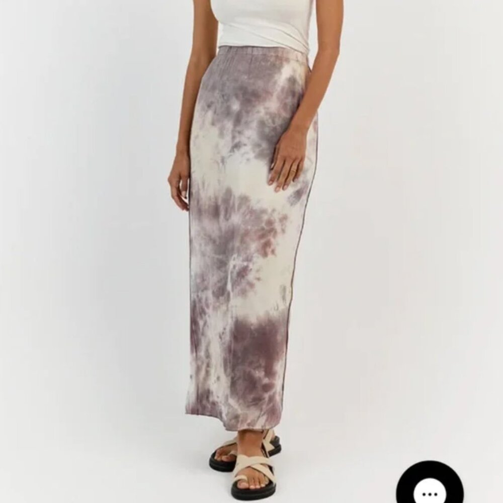 DISSH Coco Mauve Tie Dye Maxi Skirt, Size S
